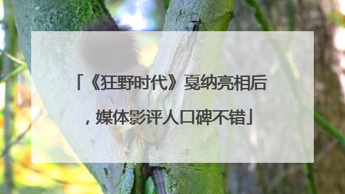 《狂野时代》戛纳亮相后，媒体影评人口碑不错