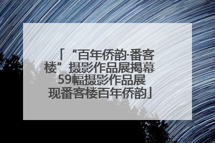“百年侨韵·番客楼”摄影作品展揭幕 59幅摄影作品展现番客楼百年侨韵