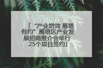 “产业增效 雁塔有约”雁塔区产业发展招商推介会举行 25个项目签约
