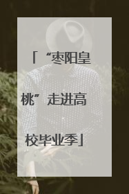 “枣阳皇桃”走进高校毕业季