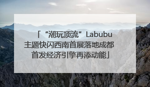 “潮玩顶流”Labubu主题快闪西南首展落地成都 首发经济引擎再添动能