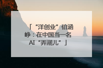 “洋创业”伯涵峥：在中国当一名AI“弄潮儿”