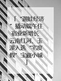 “遛娃经济”撬动端午住宿业新增长 云南红河、玉溪入选“宅度假”宝藏小城