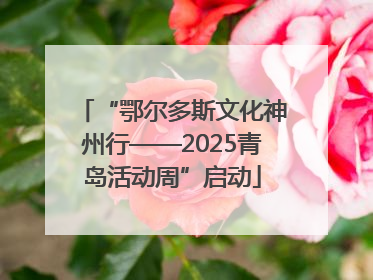 “鄂尔多斯文化神州行——2025青岛活动周”启动