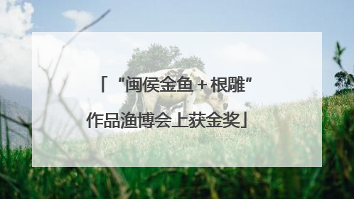 “闽侯金鱼＋根雕”作品渔博会上获金奖