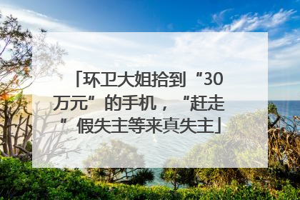 环卫大姐拾到“30万元”的手机，“赶走”假失主等来真失主