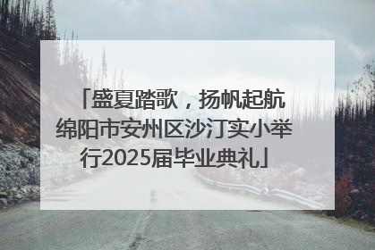盛夏踏歌，扬帆起航 绵阳市安州区沙汀实小举行2025届毕业典礼