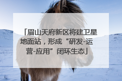 眉山天府新区将建卫星地面站，形成“研发-运营-应用”闭环生态