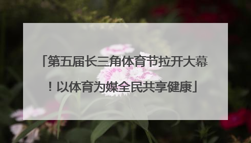 第五届长三角体育节拉开大幕！以体育为媒全民共享健康
