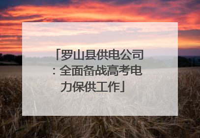 罗山县供电公司：全面备战高考电力保供工作