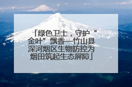 绿色卫士，守护“金叶”飘香—竹山县深河烟区生物防控为烟田筑起生态屏障