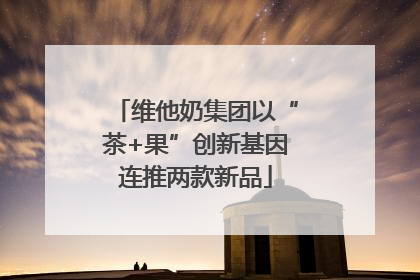 维他奶集团以“茶+果”创新基因连推两款新品