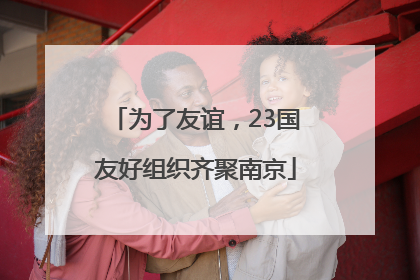 为了友谊，23国友好组织齐聚南京