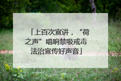上百次宣讲，“荷之声”唱响禁吸戒毒法治宣传好声音