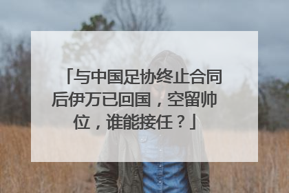 与中国足协终止合同后伊万已回国，空留帅位，谁能接任？