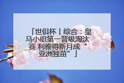 世俱杯丨综合：皇马小组第一晋级淘汰赛 利雅得新月成“亚洲独苗”