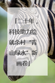 二十年，科技助力绘就余村“青山绿水”新画卷