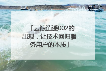 云鲸逍遥002的出现，让技术回归服务用户的本质