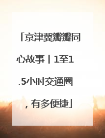 京津冀瓣瓣同心故事丨1至1.5小时交通圈，有多便捷