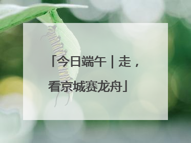今日端午｜走，看京城赛龙舟