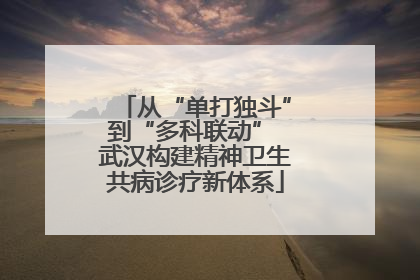 从“单打独斗”到“多科联动” 武汉构建精神卫生共病诊疗新体系