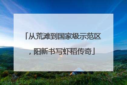 从荒滩到国家级示范区，阳新书写虾稻传奇