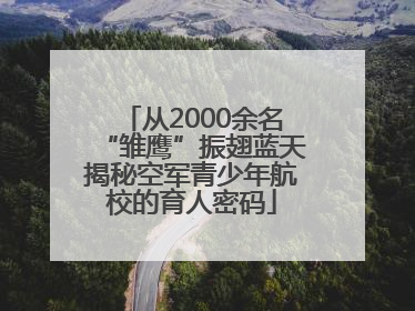 从2000余名“雏鹰”振翅蓝天揭秘空军青少年航校的育人密码