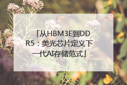 从HBM3E到DDR5：美光芯片定义下一代AI存储范式