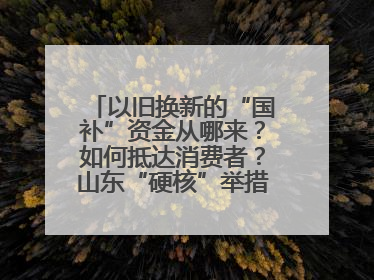 以旧换新的“国补”资金从哪来？如何抵达消费者？山东“硬核”举措有这些→