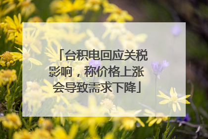 台积电回应关税影响，称价格上涨会导致需求下降