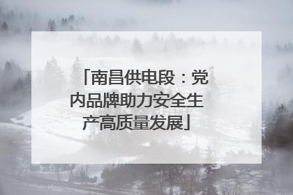 南昌供电段：党内品牌助力安全生产高质量发展