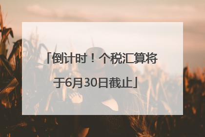 倒计时！个税汇算将于6月30日截止
