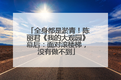 全身都是淤青！陈丽君《我的大观园》幕后：面对滚楼梯，没有做不到