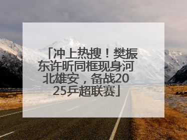 冲上热搜！樊振东许昕同框现身河北雄安，备战2025乒超联赛