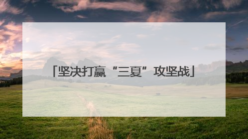 坚决打赢“三夏”攻坚战