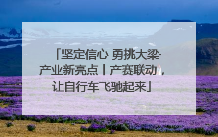 坚定信心 勇挑大梁·产业新亮点丨产赛联动，让自行车飞驰起来