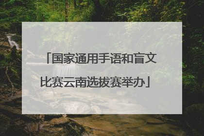 国家通用手语和盲文比赛云南选拔赛举办