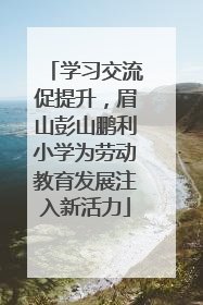 学习交流促提升，眉山彭山鹏利小学为劳动教育发展注入新活力
