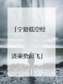 宁夏低空经济乘势起飞