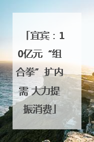 宜宾：10亿元“组合拳”扩内需 大力提振消费