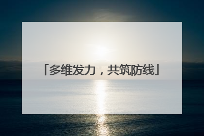 多维发力，共筑防线