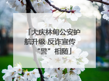 大庆林甸公安护航升级 反诈宣传“警”相随