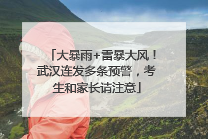 大暴雨+雷暴大风！武汉连发多条预警，考生和家长请注意
