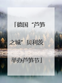 德国“芦笋之城”贝利茨举办芦笋节