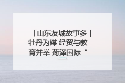 山东友城故事多｜牡丹为媒 经贸与教育并举 菏泽国际“朋友圈”扩容升级