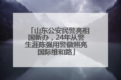 山东公安民警亮相国新办，24年从警生涯陈强用警徽照亮国际维和路