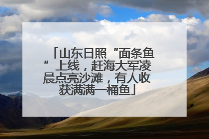 山东日照“面条鱼”上线，赶海大军凌晨点亮沙滩，有人收获满满一桶鱼