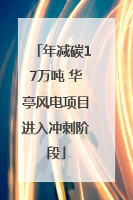 年减碳17万吨 华亭风电项目进入冲刺阶段
