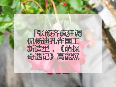 张颜齐疯狂调侃杨迪孔雀国王新造型，《萌探奇遇记》高能爆笑再度出圈！