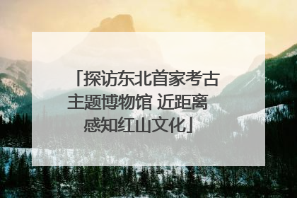 探访东北首家考古主题博物馆 近距离感知红山文化